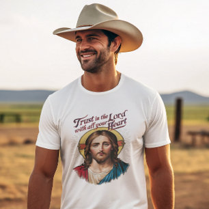 Camiseta Divine Trust: Jesus Encorajando a fé