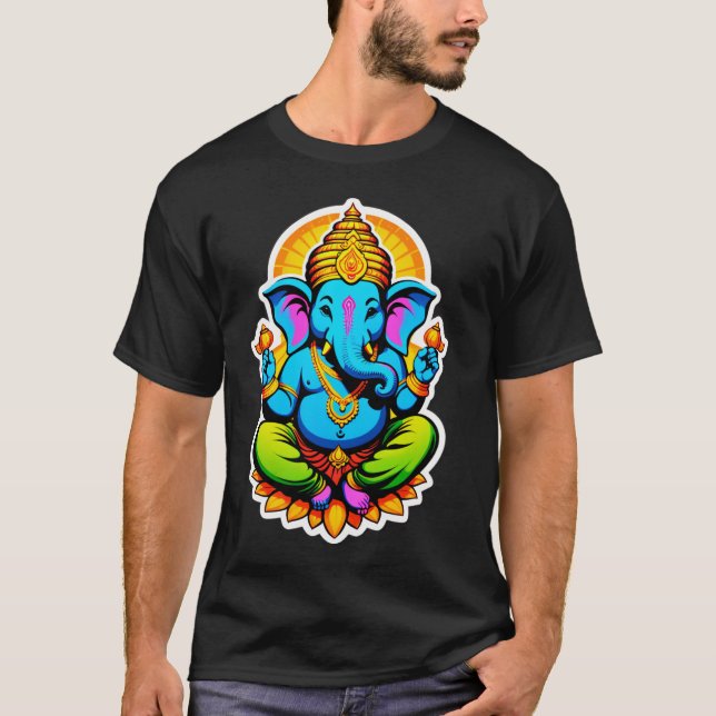 Camiseta Divine Vibrance - Lord Ganesha (Frente)