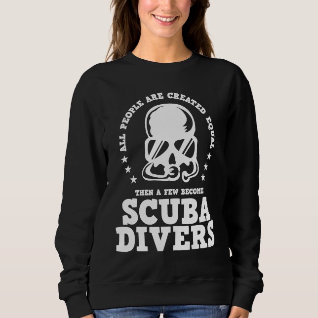 Camiseta Diving  Created Equal Become Scuba Diver D (Frente)