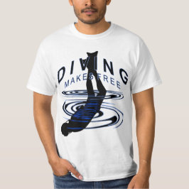 Camiseta Diving makes free - für alle Tauchfans