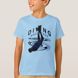 Camiseta Diving Makes Free - Taucher Logo