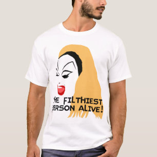 Camiseta divino, a pessoa mais suja viva