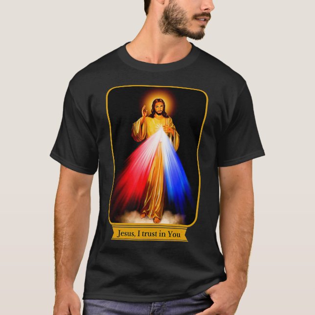 Camiseta Divino Compaixão Jesus Eu Confio Em Você Católico (Frente)