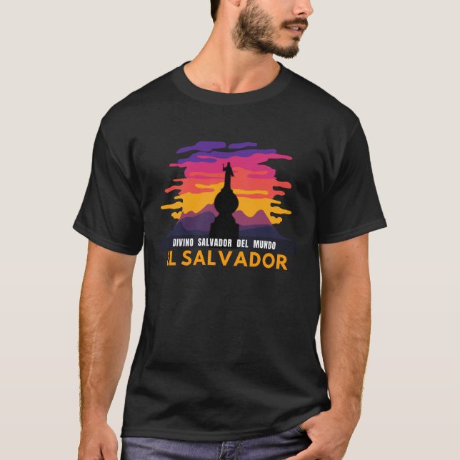 Camiseta Divino Salvador del Mundo, El Salvador, Playera (Frente)
