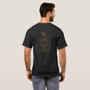 Camiseta Divino Senhor Krishna Tocando a Flauta Bansuri Art