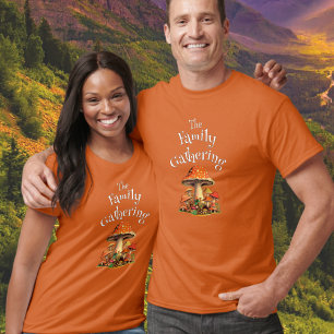 Camiseta Divirta Cogumelos Personalizáveis Reunião Familiar