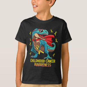 Camiseta Divirta Dinossauro T-Rex Crianças Canceres Sensibi