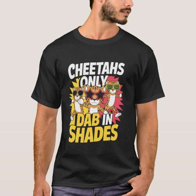 Camiseta Divirta-se com óculos legais de chita em tons (Frente)