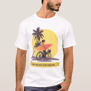 Camiseta Divirta-se com seu surfboard