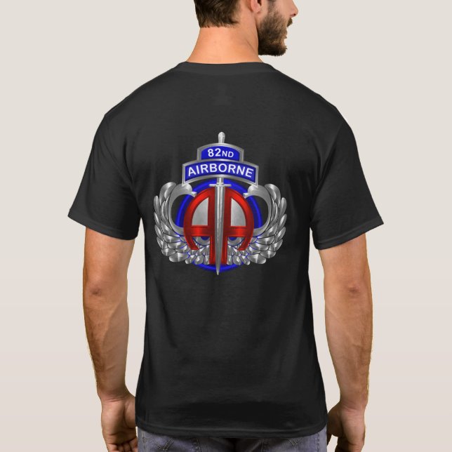 Camiseta Divisão Aerotransportada 82 Design Cool Dagger (Verso)