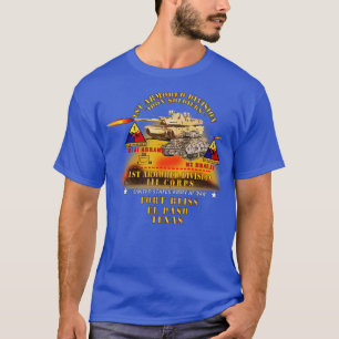Camiseta Divisão blindada Ft Bliss TX M1 M2 w Fogo X