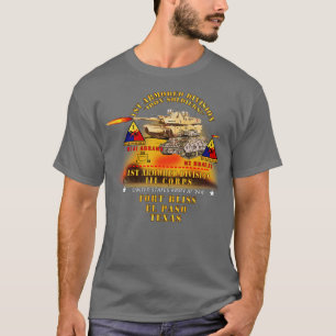 Camiseta Divisão blindada Ft Bliss TX M1 M2 w Fogo X