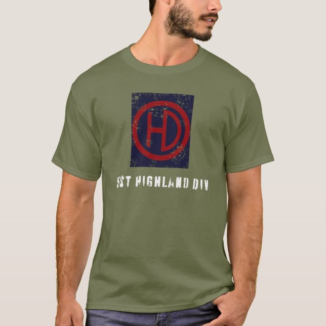 Camiseta Divisão das Terras Altas da rua (em dificuldades) (Frente)