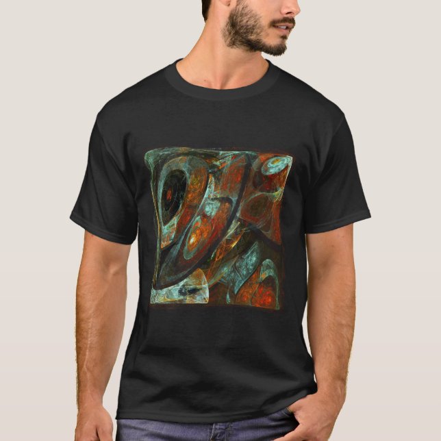 Camiseta Divisão de Abstrato de Tempo (Frente)