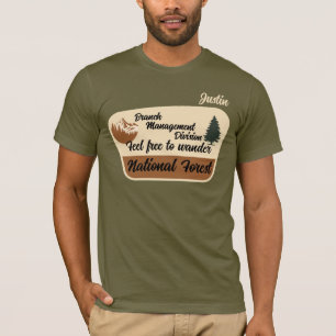 Camiseta "Divisão de Gestão de Ramais" Floresta Nacional