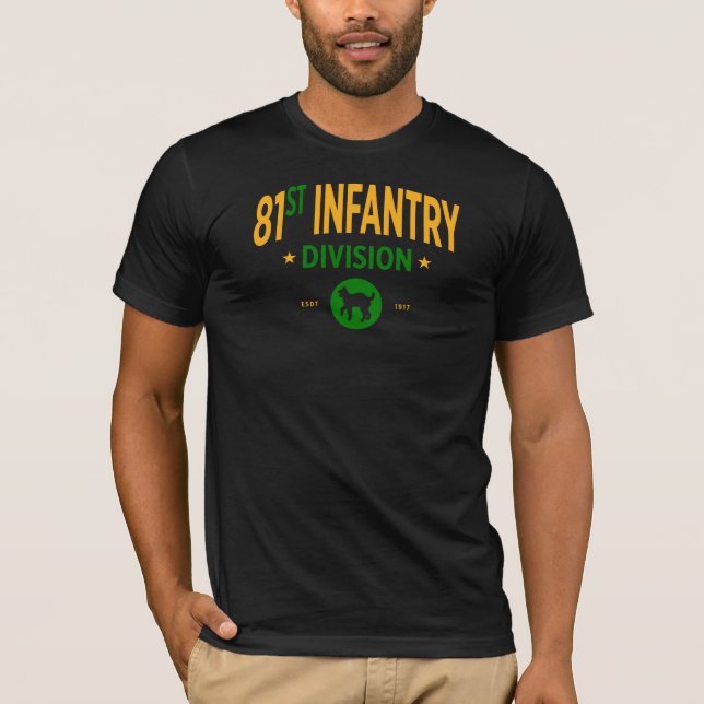 Camiseta Divisão de Infância da rua 81 - Militar dos EUA (Frente)