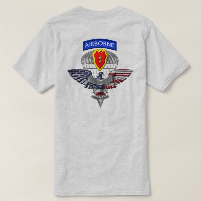 Camiseta Divisão de Infantaria 25 (Airborne) Veterano (Verso do Design)