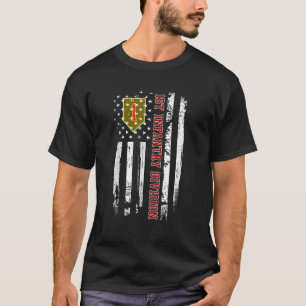 Camiseta Divisão de Infantaria de 1rua Veter Militar de Ban