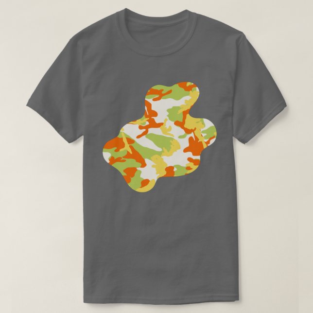 Camiseta Divisão de Pintor de Camo de Verão v3 (Frente do Design)
