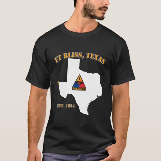 Camiseta Divisão de ruas Armadas da Base Militar 11 Fort Bl (Frente)