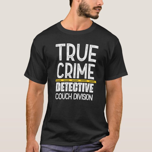 Camiseta Divisão de sofá de detetive criminal (Frente)