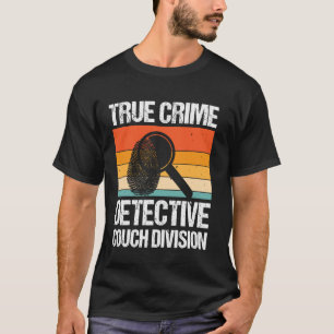 Camiseta Divisão de Sofá de Detetive de Crime Real
