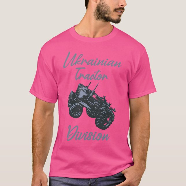 Camiseta Divisão de Trator Ucraniano (Frente)