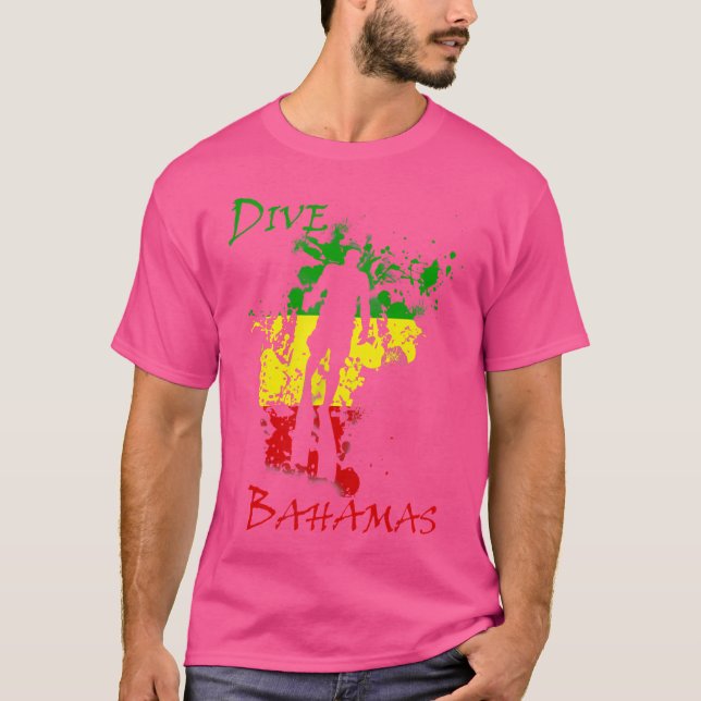 Camiseta Divisão de Vacinação das Bahamas de Dive (Frente)