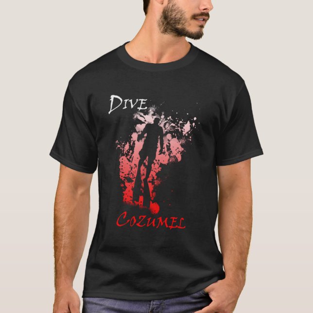 Camiseta Divisão de Vacinação de Dive Cozumel (Frente)