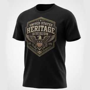Camiseta Divisão do Patrimônio dos Estados Unidos Vintage M