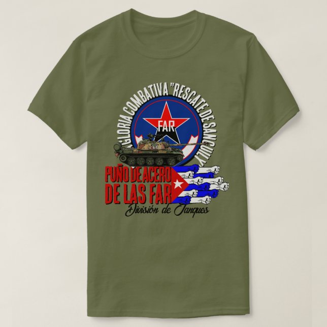 Camiseta División de Tanques CUBA (Frente do Design)