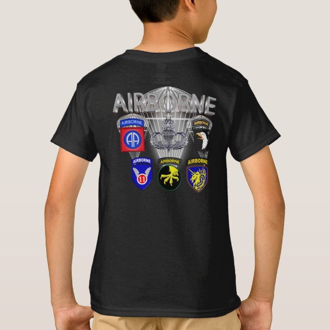 Camiseta Divisões Aéreas do Exército Passadas e Presentes (Verso)