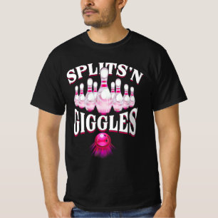 Camiseta Divisões Engraçadas _n Gritos Equipe de Boliche Es