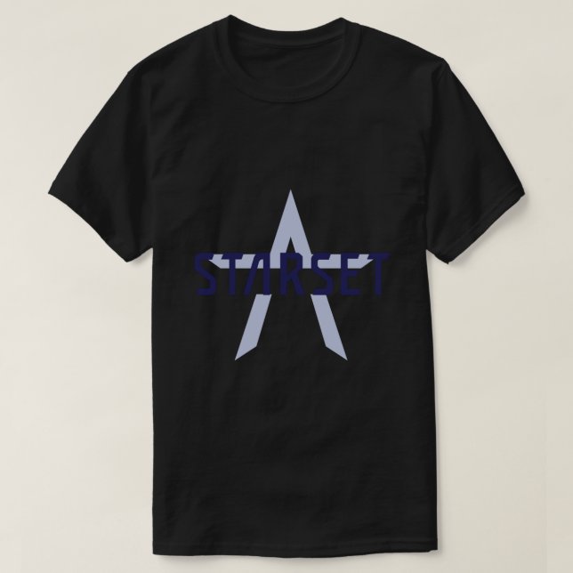 Camiseta Divisões Starset Logotipo II Camisa-T Essencial (Frente do Design)
