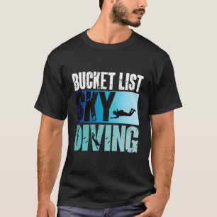Camiseta Divisor de baldes Céu Vintage Skydiver Skydiving