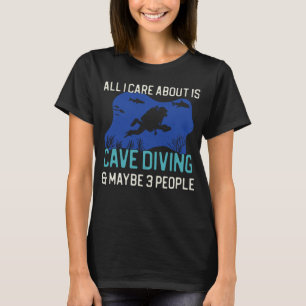 Camiseta Divisor de Caverna Engraçado