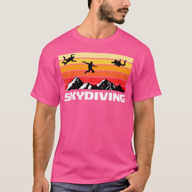 Camiseta Divisor De Céu Themed Skydiving (Frente)