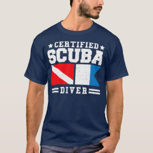Camiseta Divisor de mergulho Scuba Certificado 1