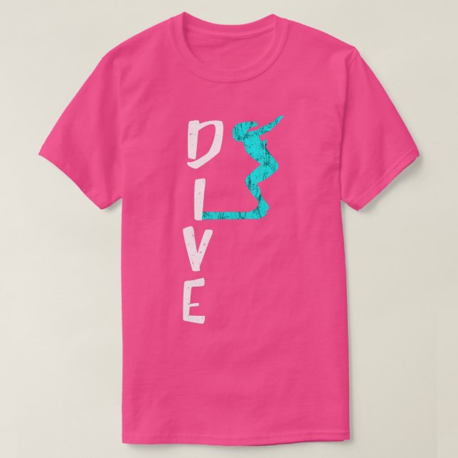 Camiseta Divisor De Plataforma Dive Conselho Springboard Gi (Frente do Design)