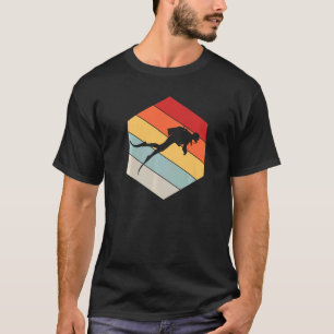 Camiseta Divisor de Scuba Vinta Geométrica Distante