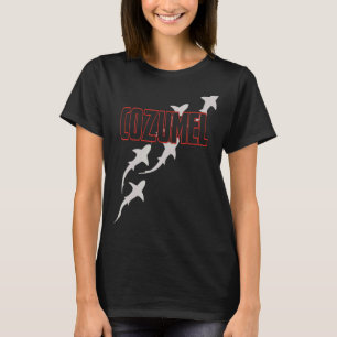 Camiseta Divisor De Tubarão Scuba, Cozumel Scuba, Com Tubar