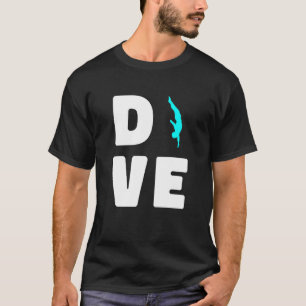 Camiseta Divisor Diver Springboard de plataforma divertida