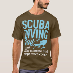 Camiseta Divisor Scuba Definição do Dia de os pais Definiçã