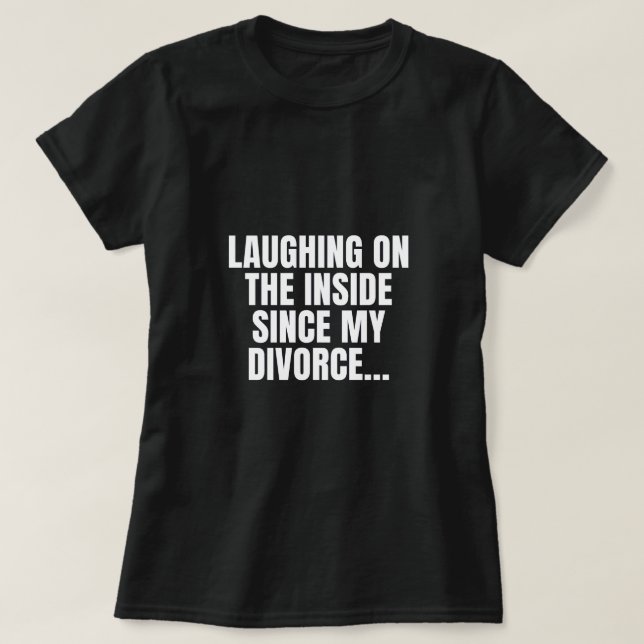 Camiseta Divorce Camisa-T feminina (Frente do Design)