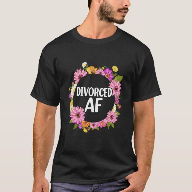 Camiseta Divorced AF   Divorce Party Women (Frente)