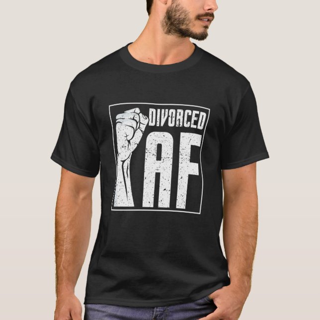 Camiseta Divorced Af Sayings Sarcastic Divorce Humor (Frente)