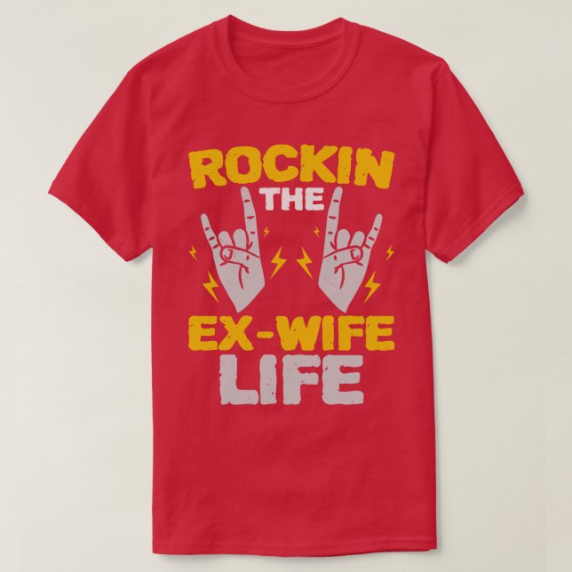 Camiseta Divorciar Ex Esposa Vida Marital Liberdade (Frente do Design)