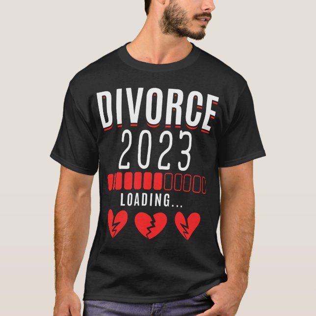 Camiseta Divórcio 2023 Esposa Divorciada Engraçada (Frente)