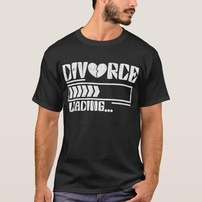 Camiseta Divórcio Carregando Esposa Divorciada Engraçada (Frente)