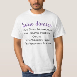 Camiseta divórcio de cavalo